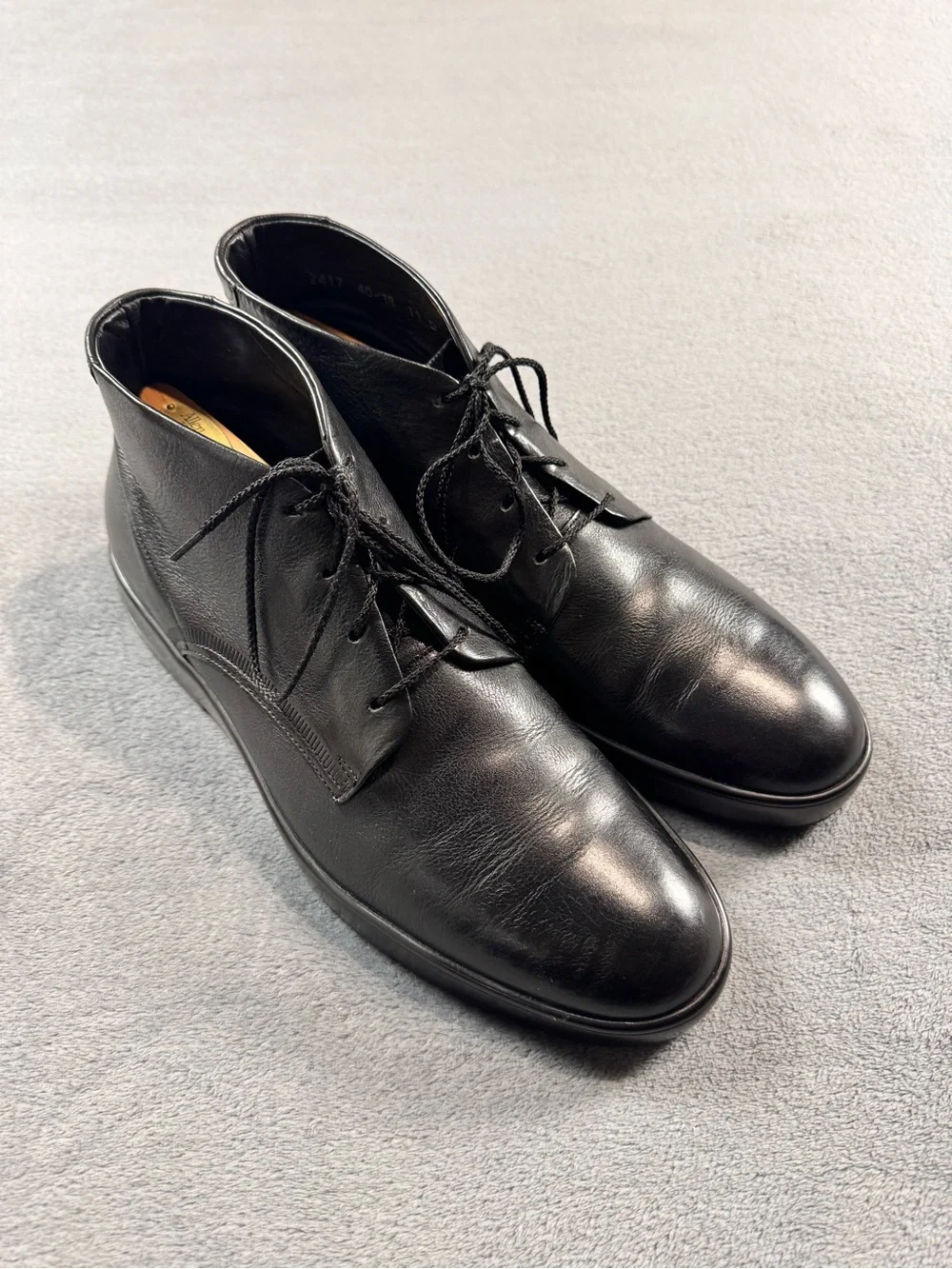 Allen Edmonds Driggs Black Leather Chukka Boots